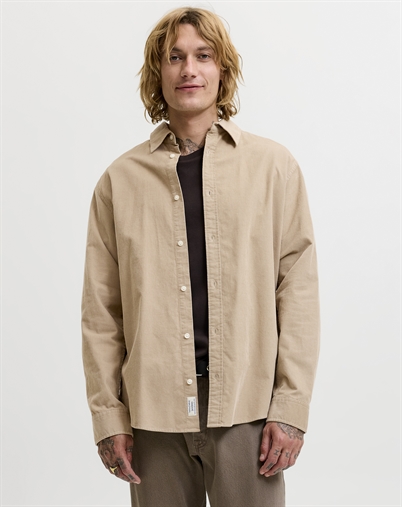 Jack & Jones - JJEField Cord Skjorte - Crockery